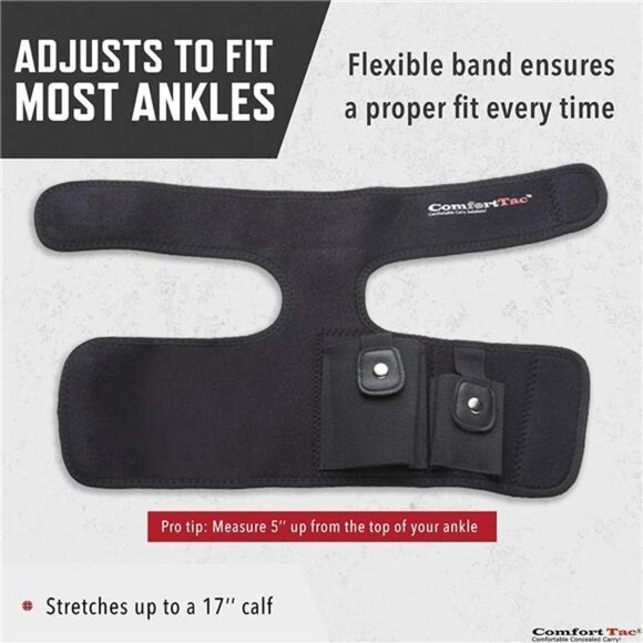 Ankle Holster With Calf Strap For Concealed Carry - Picture 3 of 4